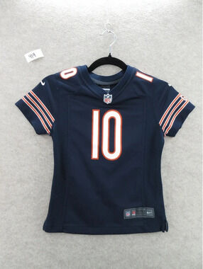 Nike Chicago Bears Mitch Trubisky #10 NFL Football Jersey Youth Small Navy Blue
